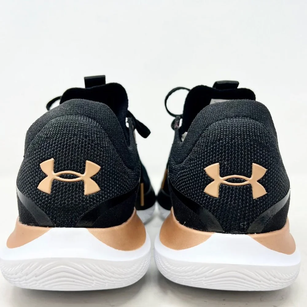 Under Armor Womens Flow Synchronicity Black Rose Gold Metallic Size 10.5 US NWOB